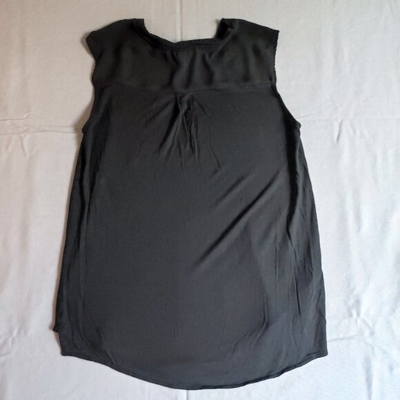 Loft blouse women's size M black lightweight rayon - Picture 3 of 10